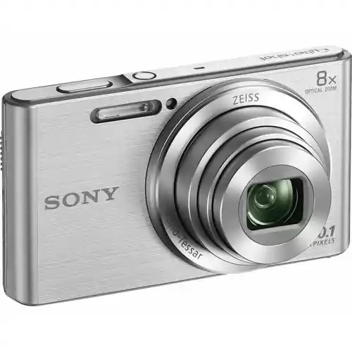 Aparat cyfrowy Sony Cyber-shot DSC-W830 20.1 Mpix srebrny widok z boku