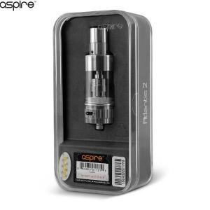 Atomizer clearomizer aspire Atlantis 2 3ml stalowy widok z przodu.