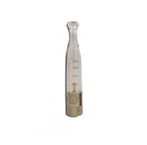 Atomizera clearomizer eLuv H2 transparentny widok z przodu.