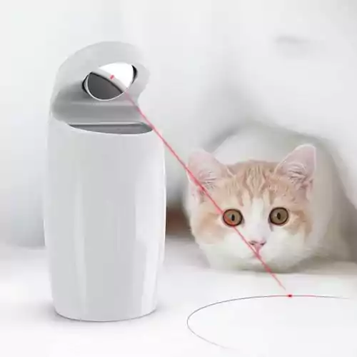 Automatyczna interaktywna zabawka dla kota laser DADDYPET USB widok z przodu.