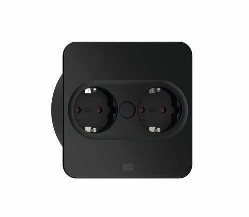 Bachmann Twist2 – listwa zasilająca 2 gniazda z kablem 2m, czarna