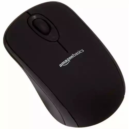 Bezprzewodowa mysz myszka optyczna Amazon Basics MG-0975 USB widok z góry