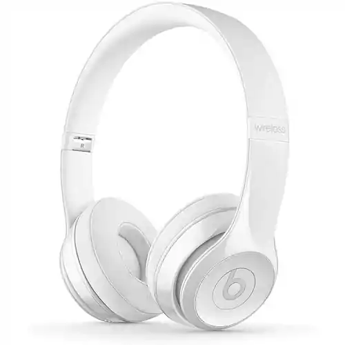 Bezprzewodowe słuchawki bluetooth Beats by Dr.Dre Solo3 białe widok z przodu