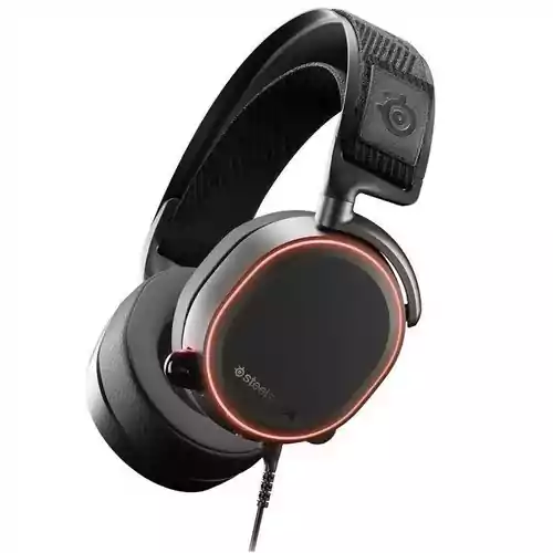 Bezprzewodowe słuchawki gamingowe SteelSeries Arctis Pro widok słuchawek