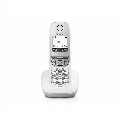 Bezprzewodowy telefon Gigaset A415 biały widok z przodu