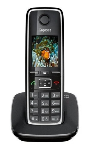 Bezprzewodowy telefon stacjonarny Gigaset A420 widok z przodu