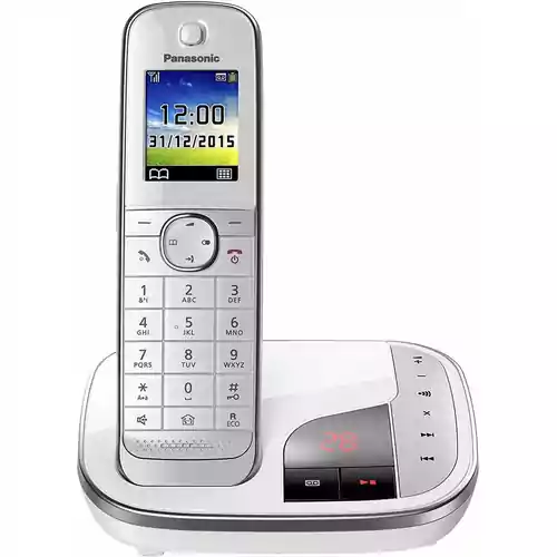 Bezprzewodowy telefon stacjonarny Panasonic KX-TGJA31EX widok z przodu