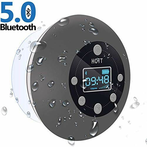 Bezprzewodowy wodoodporny głośnik pod prysznic Hott BS01 bluetooth 5.0 widok z przodu
