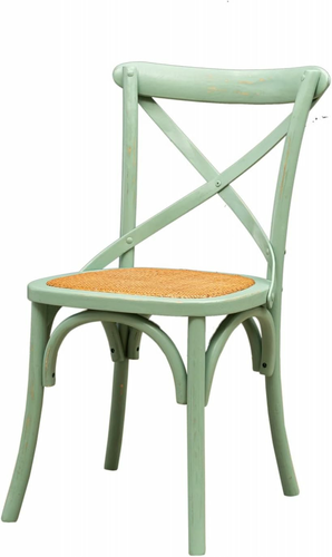 Biscottini krzesło Thonet z jesionu – krzesło vintage, antyczny niebieski