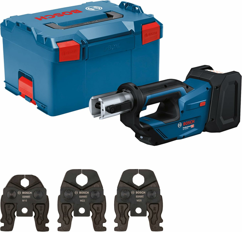 Bosch GPT 18V-19 Professional – zaciskarka do rur 18V, szczęki M15 M22 M28, L-BOXX