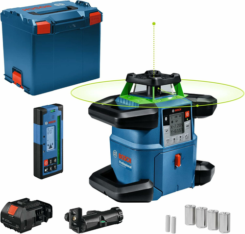 Bosch GRL 650 CHVG Professional – laser obrotowy zielony 650 m, odbiornik LR 65 G