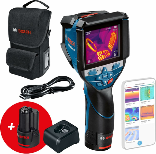 Bosch GTC 600 C Professional – kamera termowizyjna 256x192, 2 akumulatory 12V 2 Ah