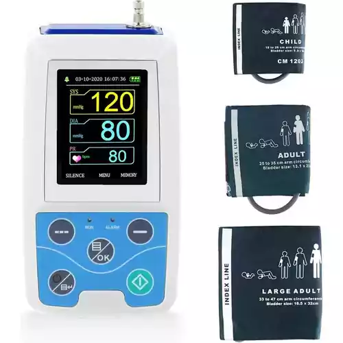 Ciśnieniomierz ambulatoryjny Holter Contec ABPM50 widok z przodu.