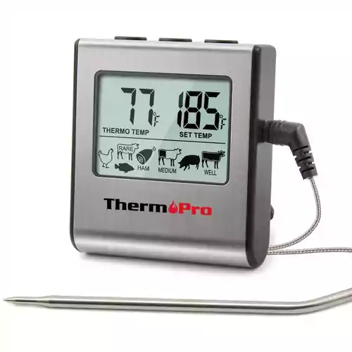 Cyfrowy termometr do mięsa ThermoPro TP16S widok z  przodu
