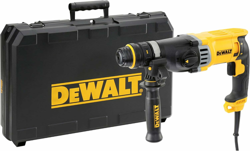 DeWALT D25144K młotowiertarka SDS-Plus 900 W 3 J z wymiennym uchwytem – walizka