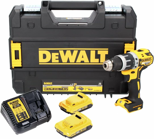DeWALT DCD796D2 wiertarko-wkrętarka udarowa XR 18V – 2x2 Ah, ładowarka, TSTAK