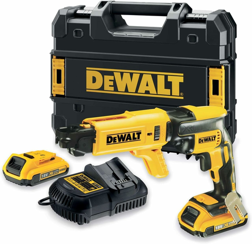 DeWALT DCF620D2K wkrętarka do płyt g-k XR 18V z magazynkiem – 2x2 Ah, walizka