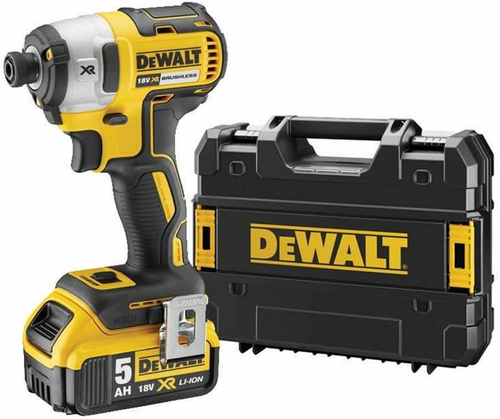 DeWALT DCF887P2 zakrętarka udarowa XR 18V 205 Nm – 2x5 Ah, ładowarka, TSTAK