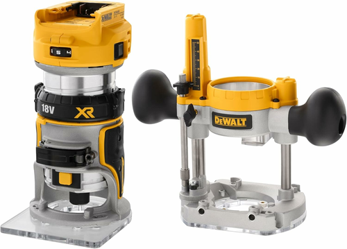 DeWALT DCW604NT frezarka górnowrzecionowa XR 18V z 2 podstawami – bez akumulatora, TSTAK