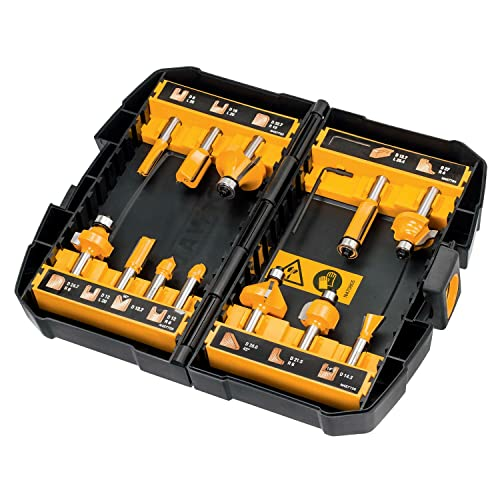 DeWALT DT90016-QZ – zestaw 12 frezów do drewna z węglikiem w kasecie
