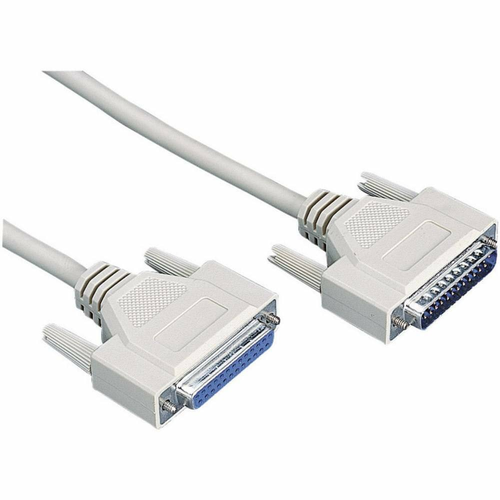 Digitus Kabel Przedłużający D-Sub 25 pin 10 m - wtyk-gniazdo, beżowy