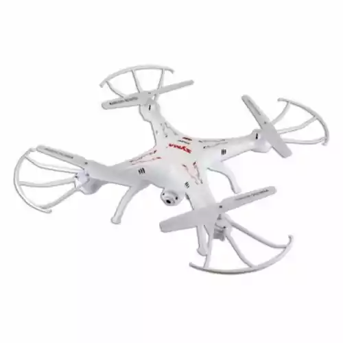 Dron Quadcopter FPV WiFi Syma X5SC Explorers 2 biały widok z przodu