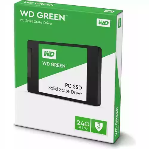 Dysk SSD WD Green WDS240G2G0A 240GB SATA3 szybki widok w opakowaniu