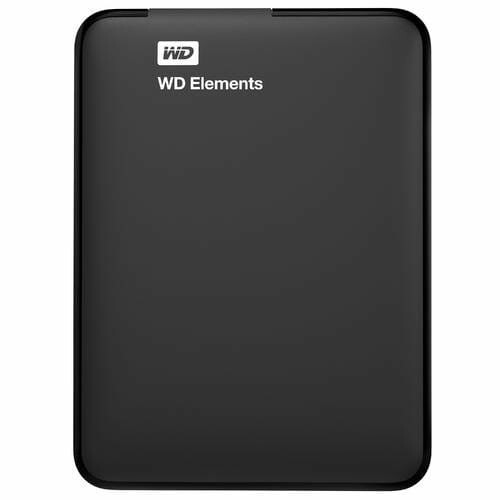 Dysk USB3.0 WD Elements 1TB WDBUZG0010BBK-WESN widok z przodu