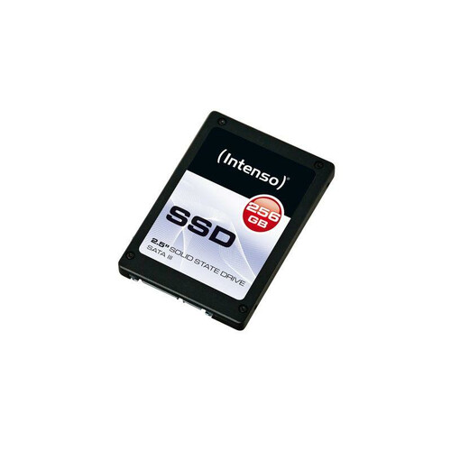 Dysk wewnętrzny SSD Intenso 256GB sata III 400Mb/s widok z przodu