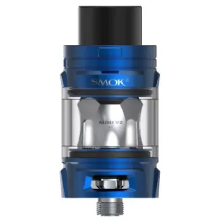 E-papieros atomizer SMOK Mini V2 Tank Blue widok z przodu.