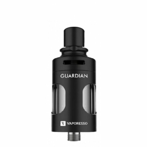 E-papieros atomizer Vaporesso Guardian Tank Black widok z przodu.