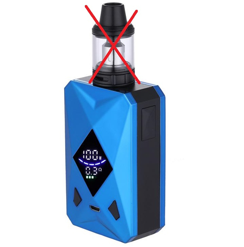 E-papieros Box MOD Goblin YumaPuff M6 100W Blue widok z przodu.