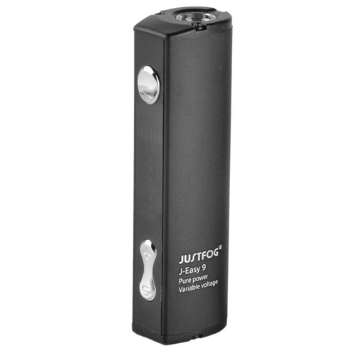 E-papieros Box MOD JustFog Q16 C J-Easy9 Black bez atomizera widok z przodu.