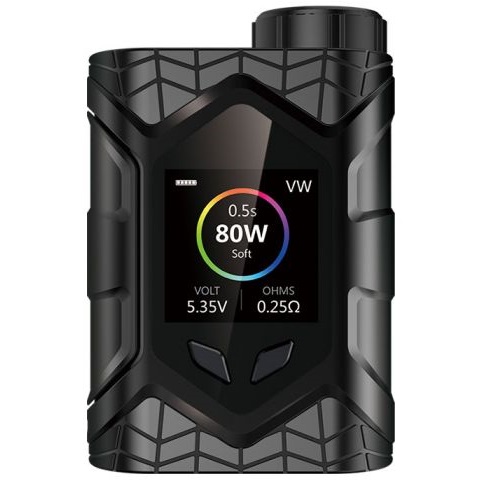 E-papieros Box MOD Vaptio Wall Crawler Black widok z przodu.
