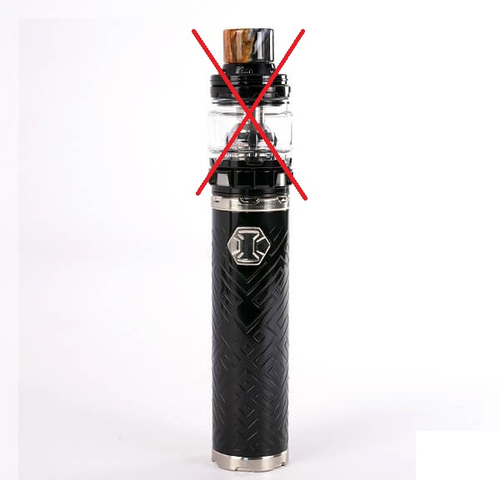E-papieros Eleaf iJust 3 Vape Stick Black widok z przodu.