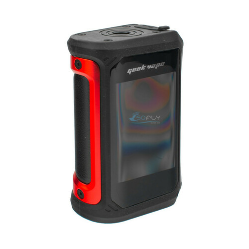 E-papieros GeekVape Aegis X 200W Box 18650 OLED czerwony widok z przodu.