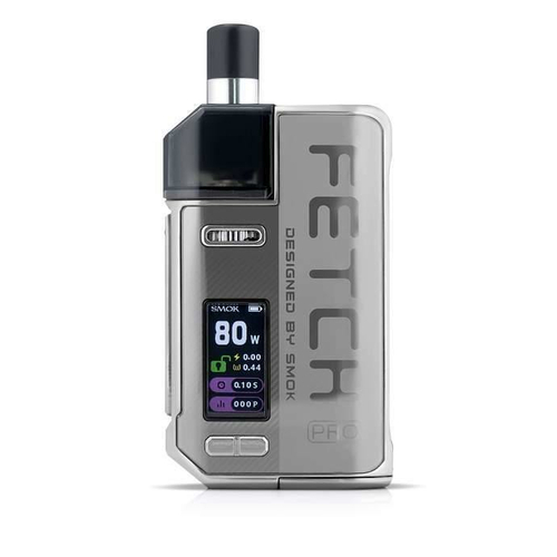 E-papieros MOD POD Smok Fetch Pro Kit 80W Silver widok z przodu.