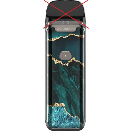 E-papieros MOD POD Vaporesso Luxe PM40 Jade bez atomizera widok z przodu.