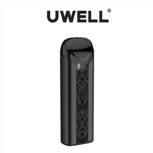 E-papieros Uwell Crown Pod Black widok z przodu.