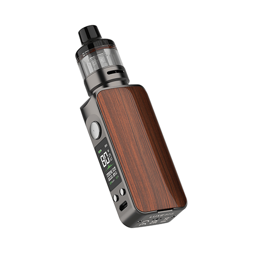 E-papieros Vaporesso Luxe 80 80W Kit Wood Grain widok z przodu.
