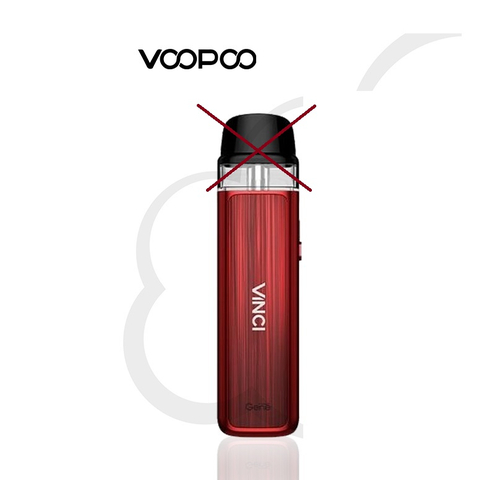 E-papieros Voopoo Vinci Pod Aurora Red widok z przodu.