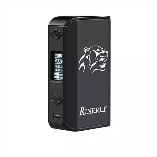E-papierosy Mod Rinerly TC200 Box Black widok z przodu.