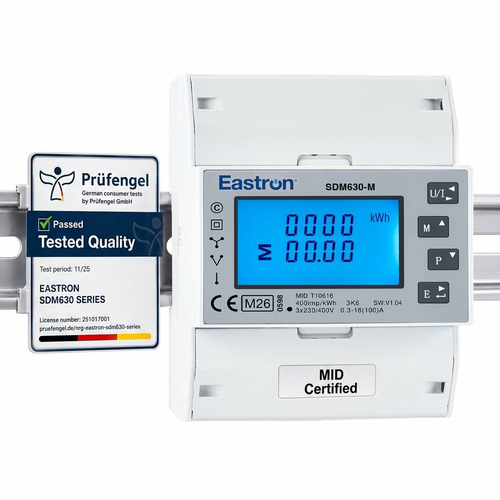 Eastron SDM630 Modbus V3 – trójfazowy licznik energii na szynę DIN