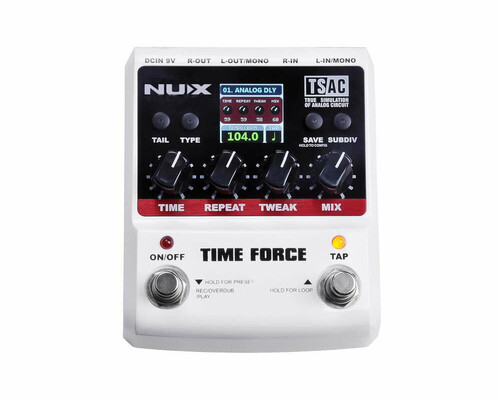 Efekt gitarowy NUXEFX Time Force Multi Digital Delay widok z przodu