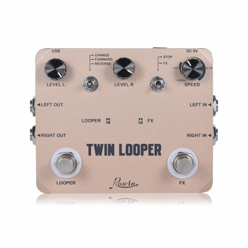 Efekt gitarowy ROWIN Twin Looper LTL-02 widok z przodu
