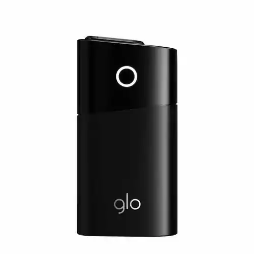 Elektryczny podgrzewacz tytoniu GLO G004 czarny widok z przodu.