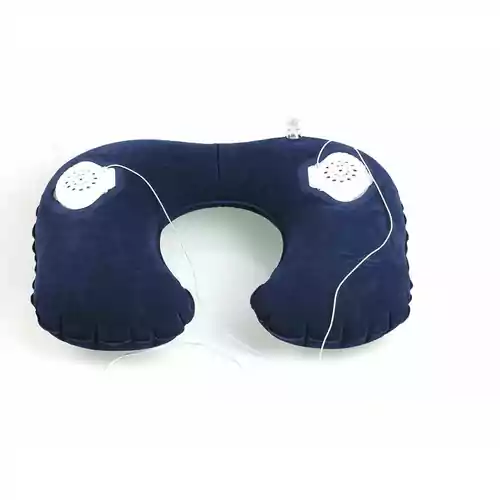 Ergonomiczna poduszka podróżna z głośnikami TY16B widok z przodu