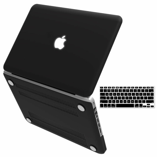 Etui Macbook PRO 13'' obudowa hard case kolor czarny widok z przodu