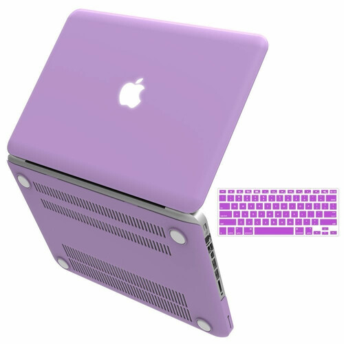 Etui Macbook PRO 13'' obudowa hard case kolor fioletowy widok z boku