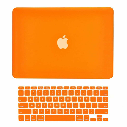 Etui Macbook PRO RETINA 13'' OBUDOWA HARD CASE kolor pomarańczowy widok z przodu